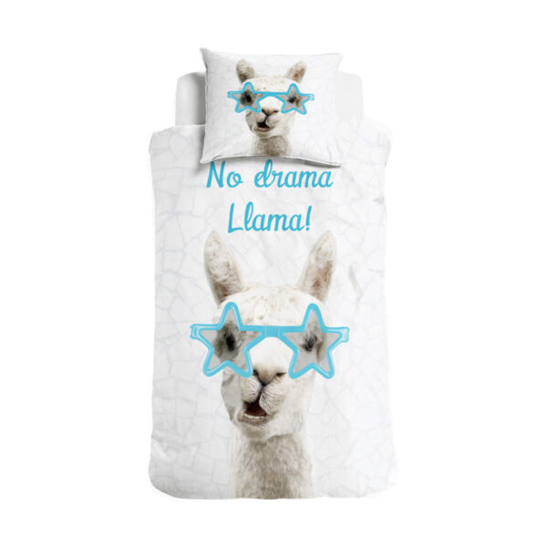 duvet cover No Drama Llama White 155 x 220